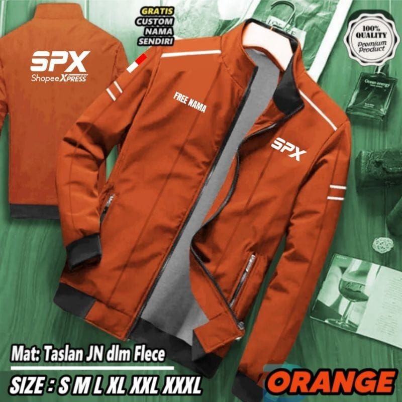 FREE NAMA  JAKET KURIR WINTER RUBBY / JAKET KURIR PAKET