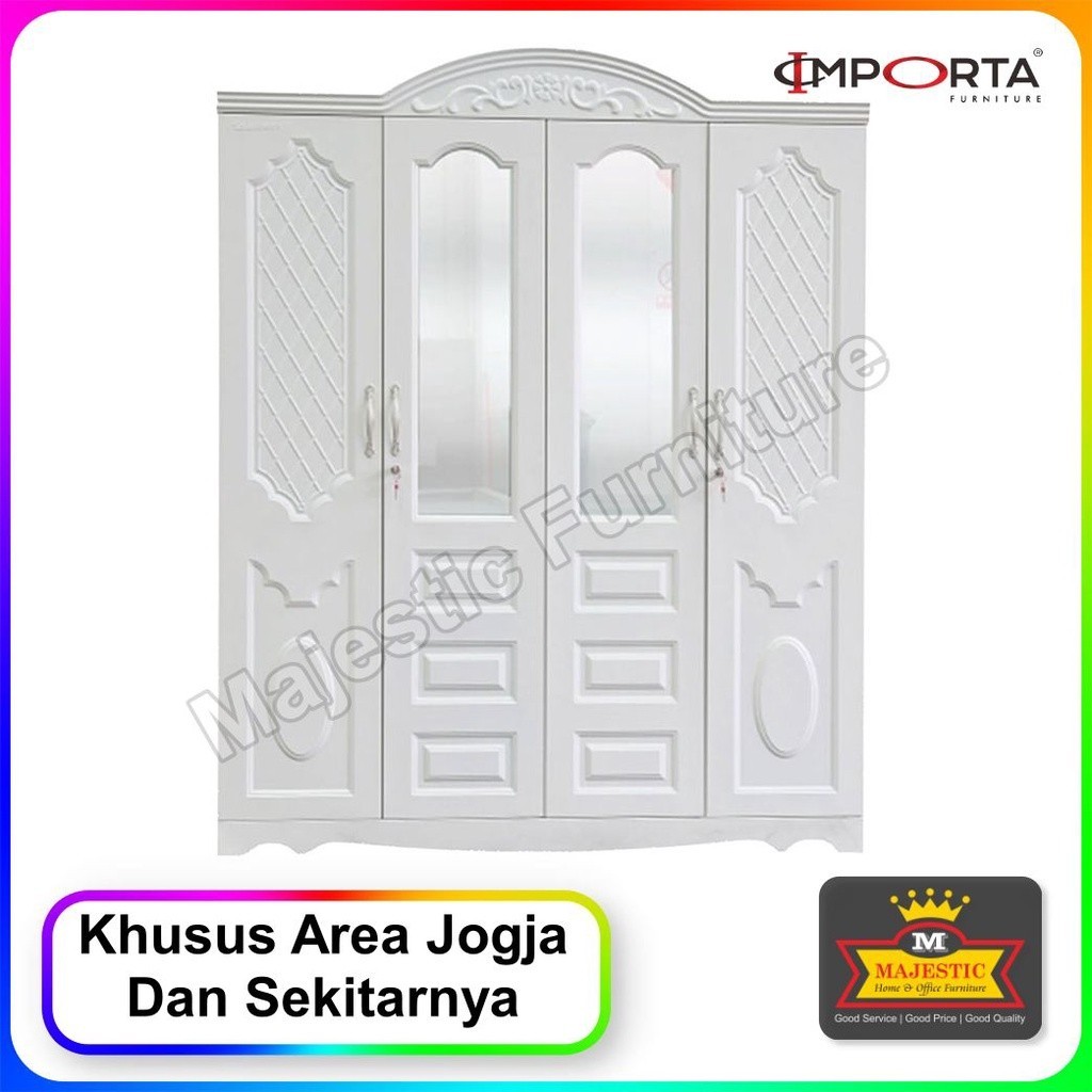 Lemari Pakaian Besi 4 Pintu - IW 004CM Importa - Jogja