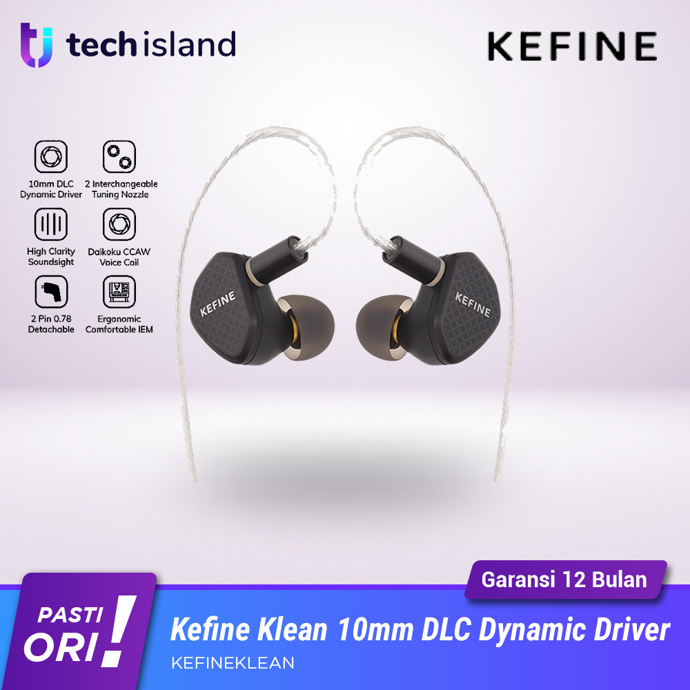 KEFINE Klean 10mm DLC Diaphragm Dynamic Driver In Ear Monitor Earphone
