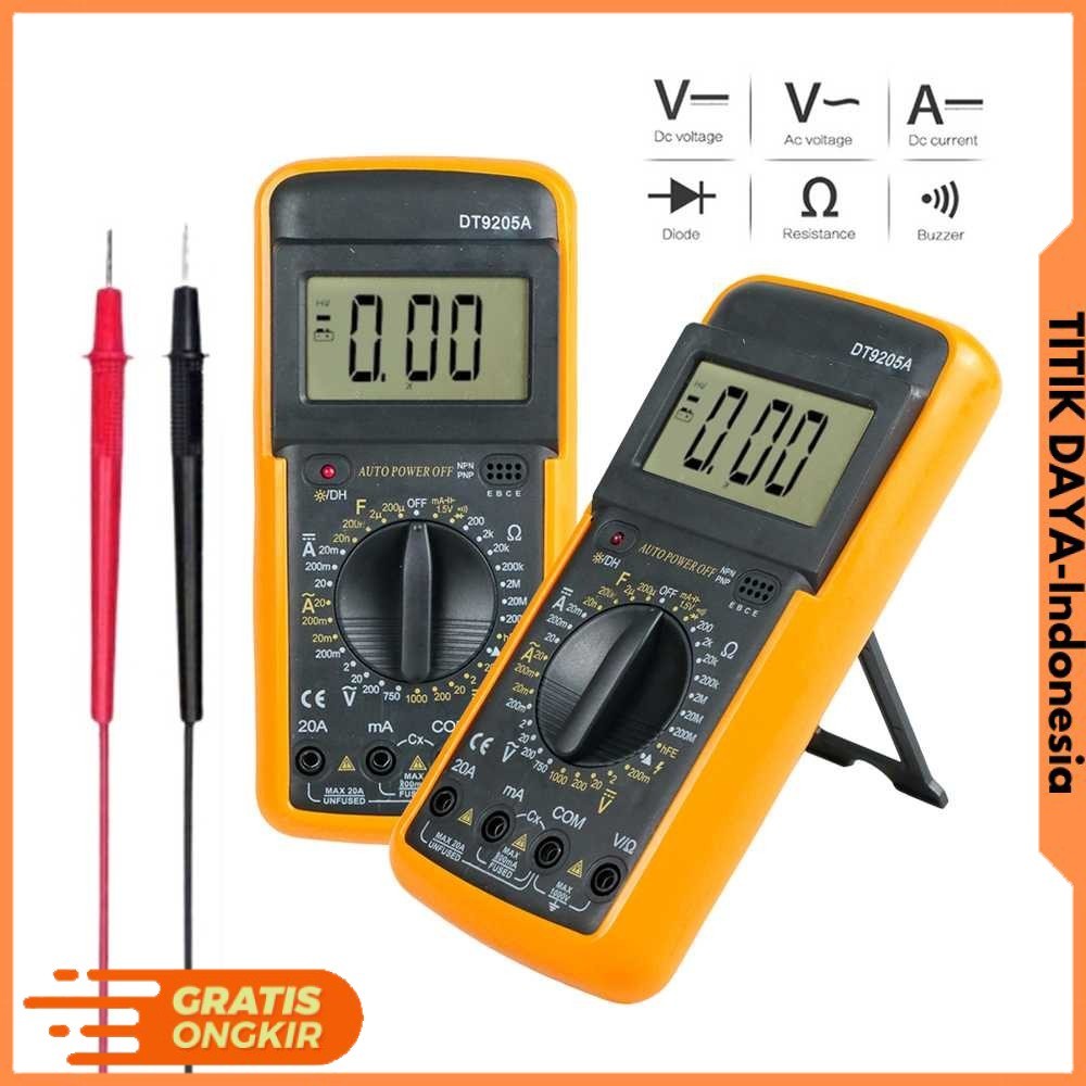 RICHMETERS Pocket Size Digital Multimeter - DT9205A [TITIKDAYA]