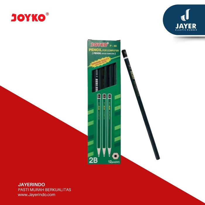 

Joyko 2B Pencil Hexagonal Grip 17,5 x 0.8 cm