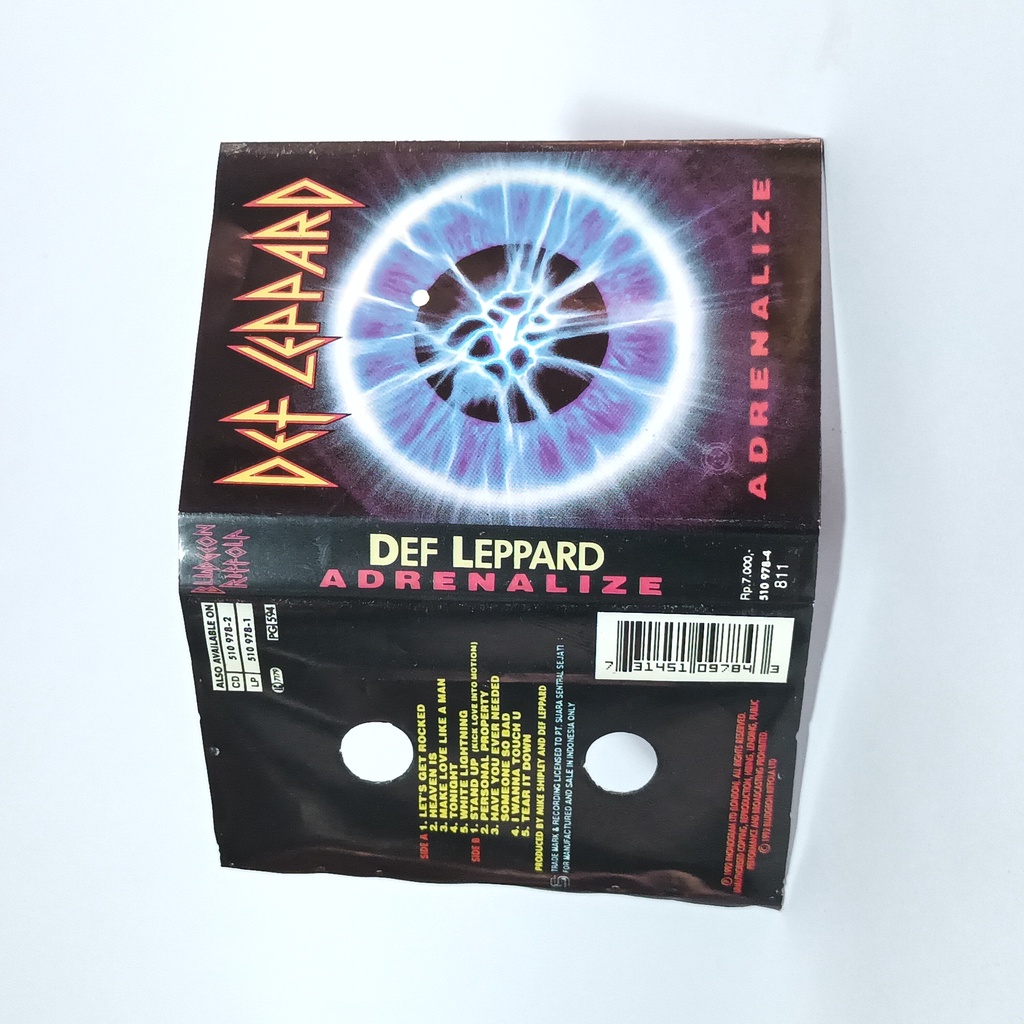 kaset Def Leppard Adrenalize second