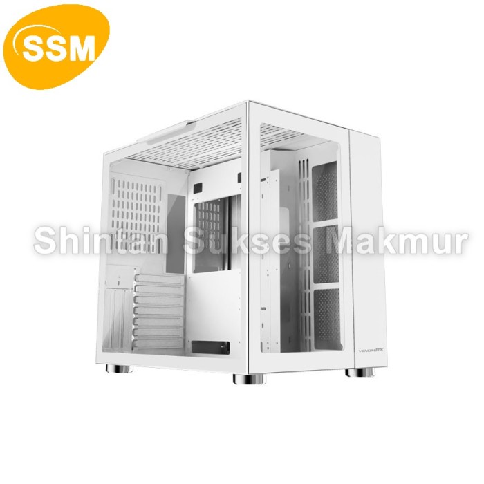 VenomRX Casing PC Daemon XL White ATX Full Tempered Glass