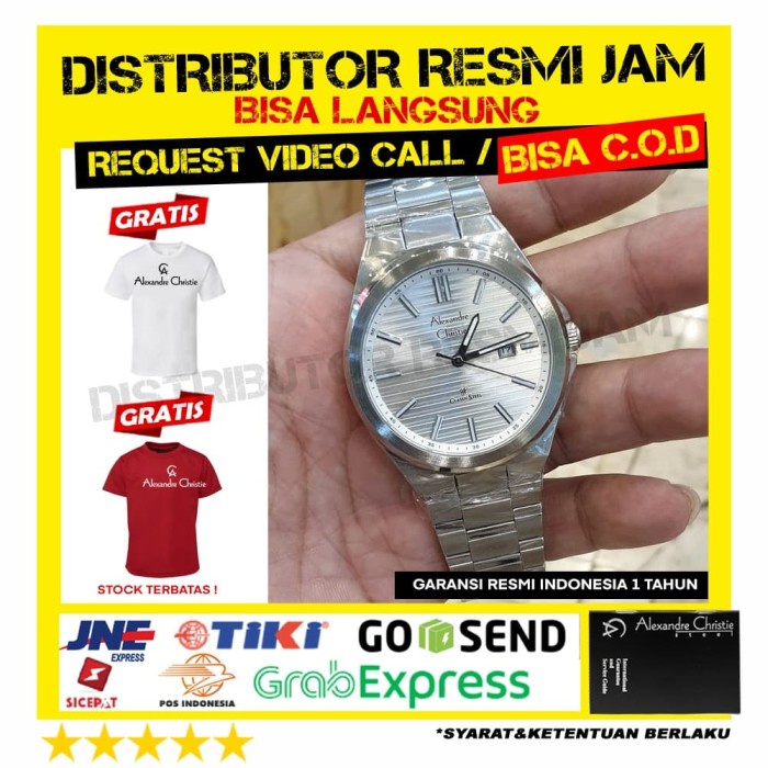 jam tangan pria alexandre christie 8563md 8563 brand new garansi resmi