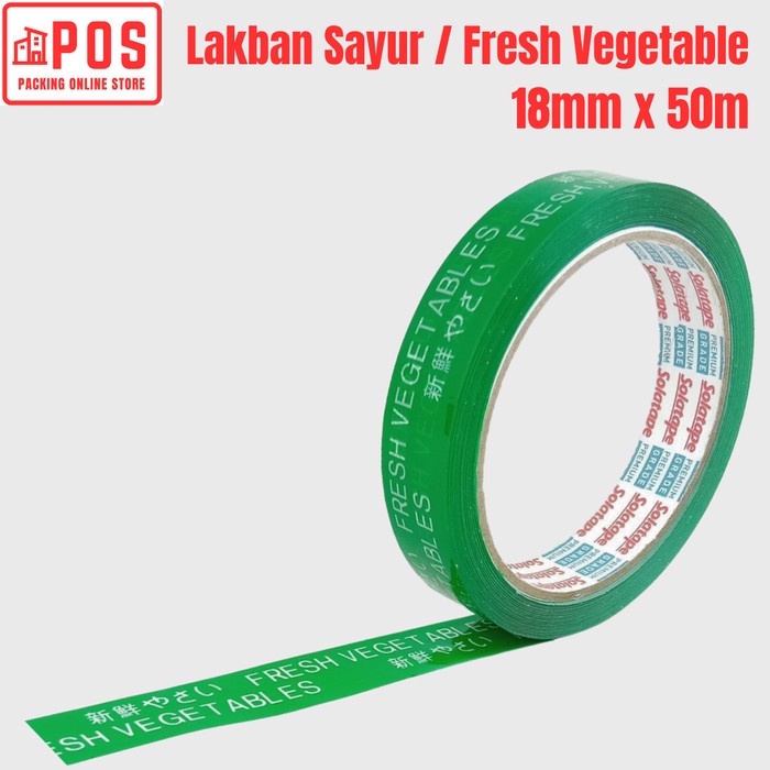 

Lakban Sayur/Fresh Vegetable 18mmx50m | Solatape