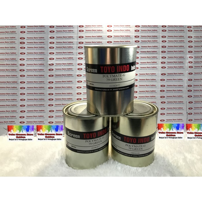 

Best Seller TOYO INDO POLYMATE-G 79 GREEN (Cat Sablon Plastik)