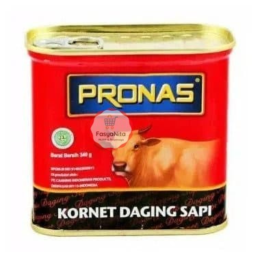 

[340 gr] PRONAS Corned Beef/Kornet sapi original - FasyAnita Mart Denpasar