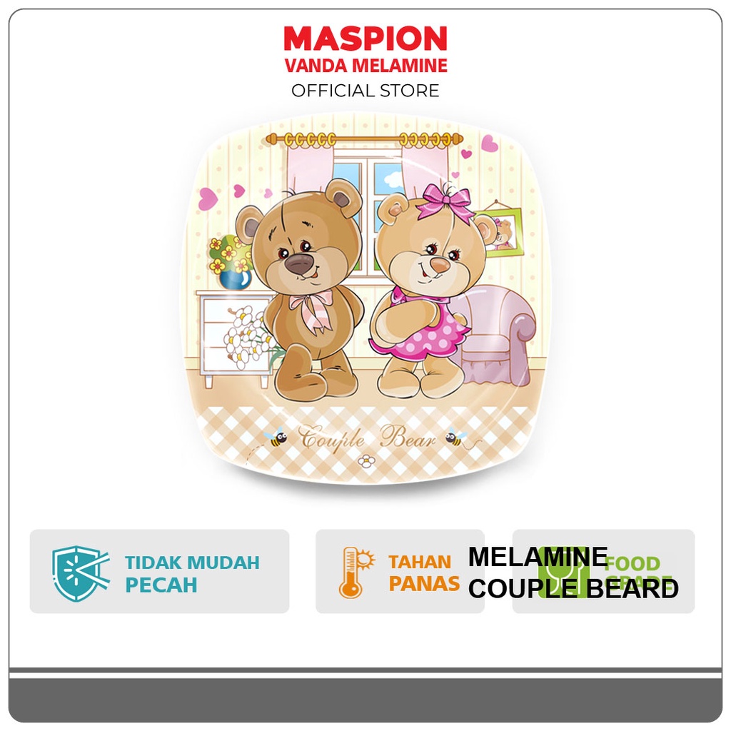 Maspion Vanda Melamin Piring Hawai 6 Inch