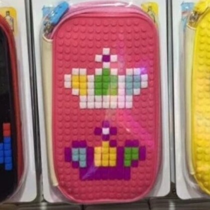 

[Promo] Tempat pensil lego / kotak pensil lego diy - import - Pink Fanta