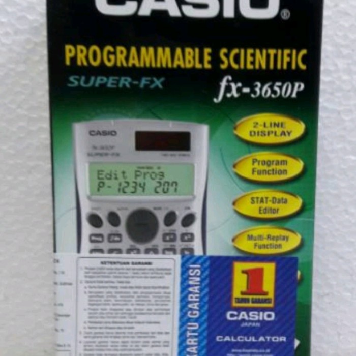 Casio FX3650P v2 Scientific Calculator ilmiah kalkulator FX-3650P II - fx 3650p II