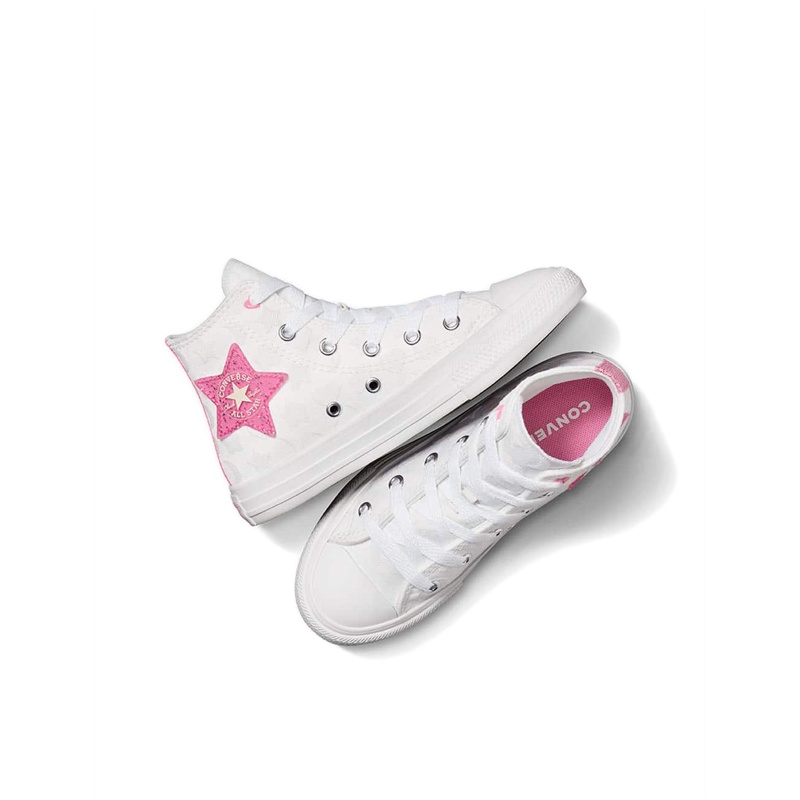 Converse CTAS Girls's Sneakers - White/Oops Pink/White