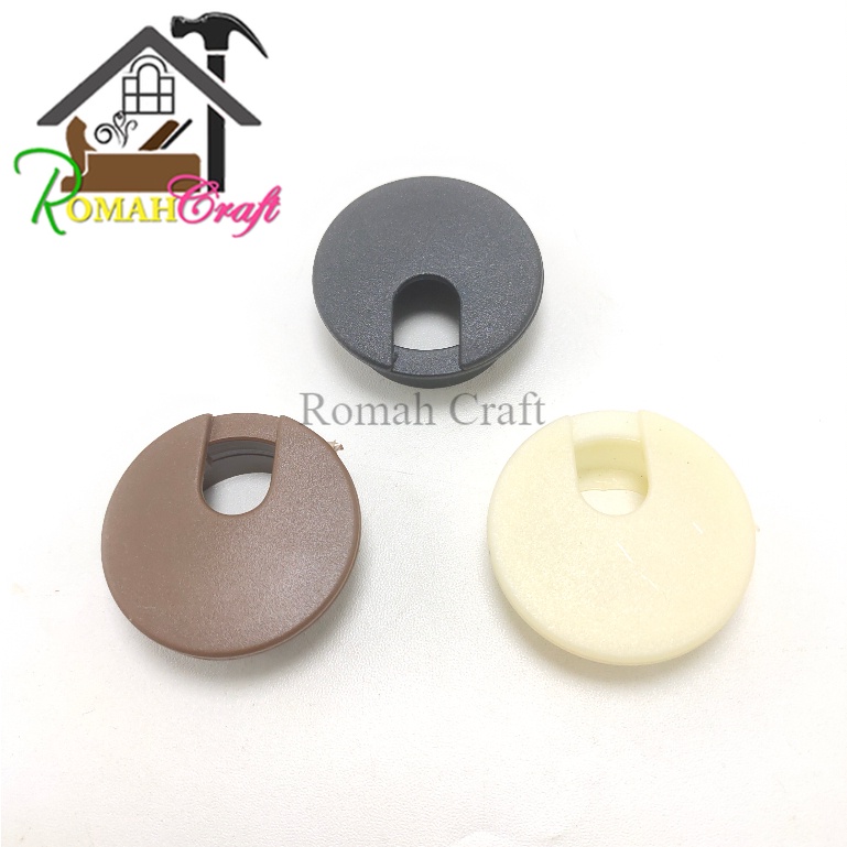 Tutup lubang kabel 4,5 cm cable gromet/ gromet meja tiga varian warna
