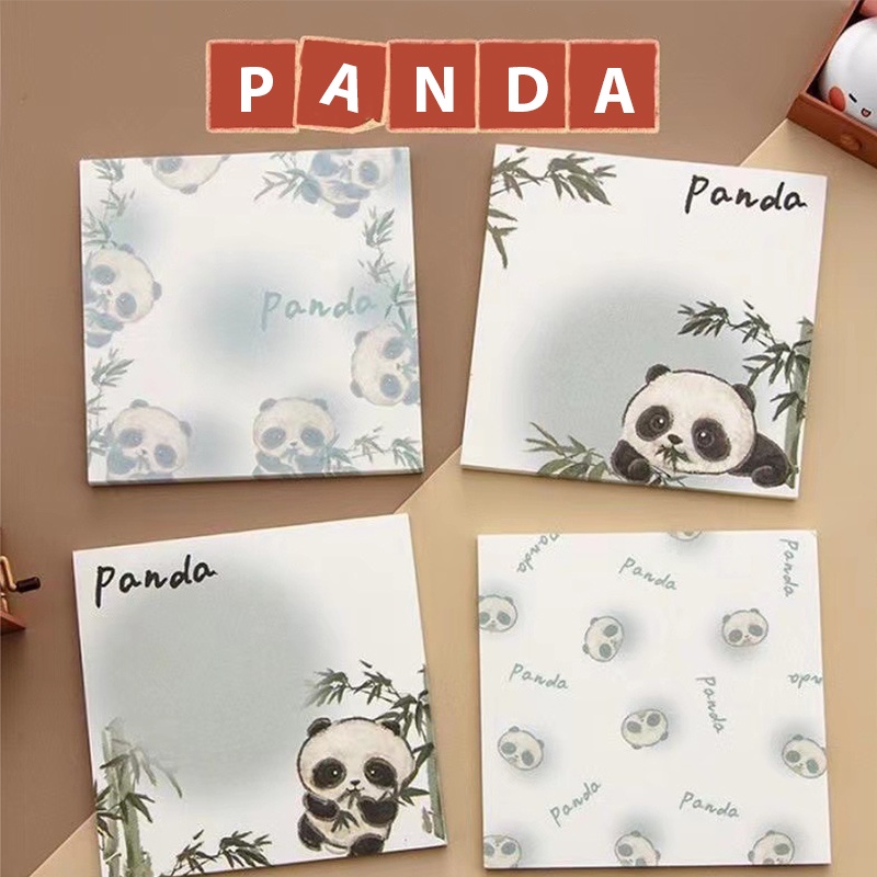 

COD ❤️ Panda Memo Book Tearable Sticky Note Creative Memo Cartoon Cute Booklet -Bellamy's