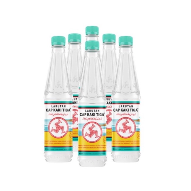 Larutan Penyegar Cap kaki TIGA 1 Krat isi 6 botol @200ml ORIGINAL