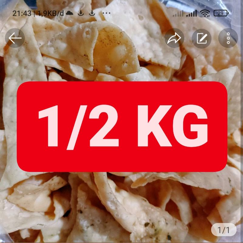 

PANGSIT CUMI-CUMI 500 GRAM SNACK KERING CAMILAN CEMILAN MAKANAN KERING MURAH KILOAN DIJAMIN FRESH HALAL BARANG BARU RASA ENAK GURIH MANIS ASIN RENYAH MOROTUKU SNACK