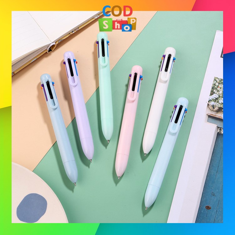 

COD - S5979 Pulpen Warna Mekanik Pastel Color / 6 In 1 Warna Pulpen Multicolor / Pulpen Warna Warni / Pulpen Sekolah Multicolor