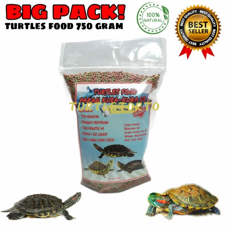 BIG PACK Makanan pelet pakan kura-kura air brazil res dada merah turtles food reptil air labi labi T
