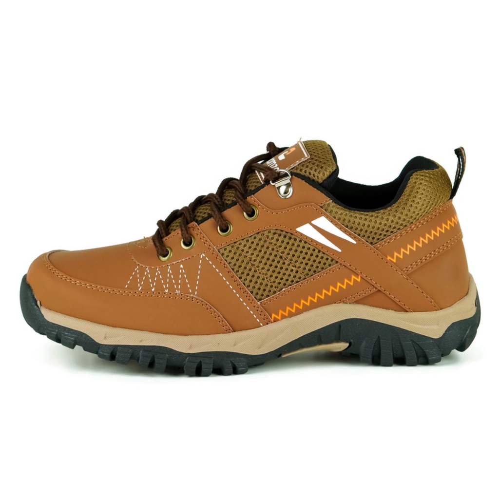 Sepatu Pria Casual Oudoor Adventure Khamzo D04 Premium Fill Tan