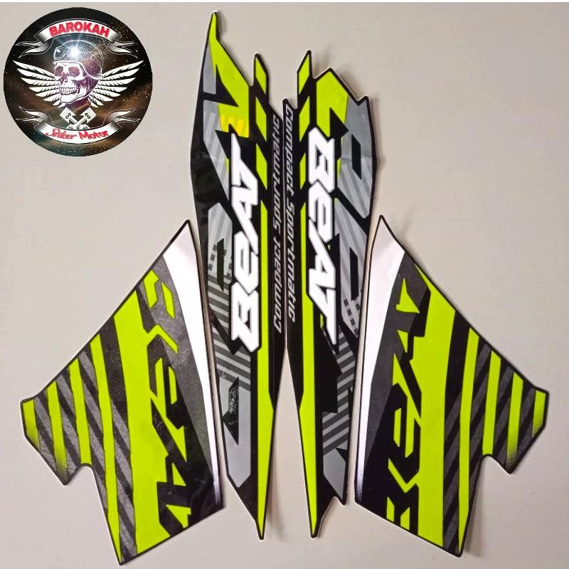 AJS AJS Striping stiker  motor honda beat fi sporty 2021 hitam  stiker Full motor standar    Sticker