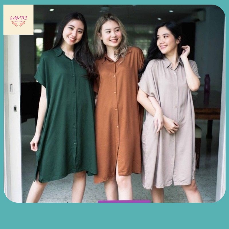 Dress terbaru / ilook | Lula Home Dress | Daster Polos Busui Full Kancing | Daster Polos Lula Dress