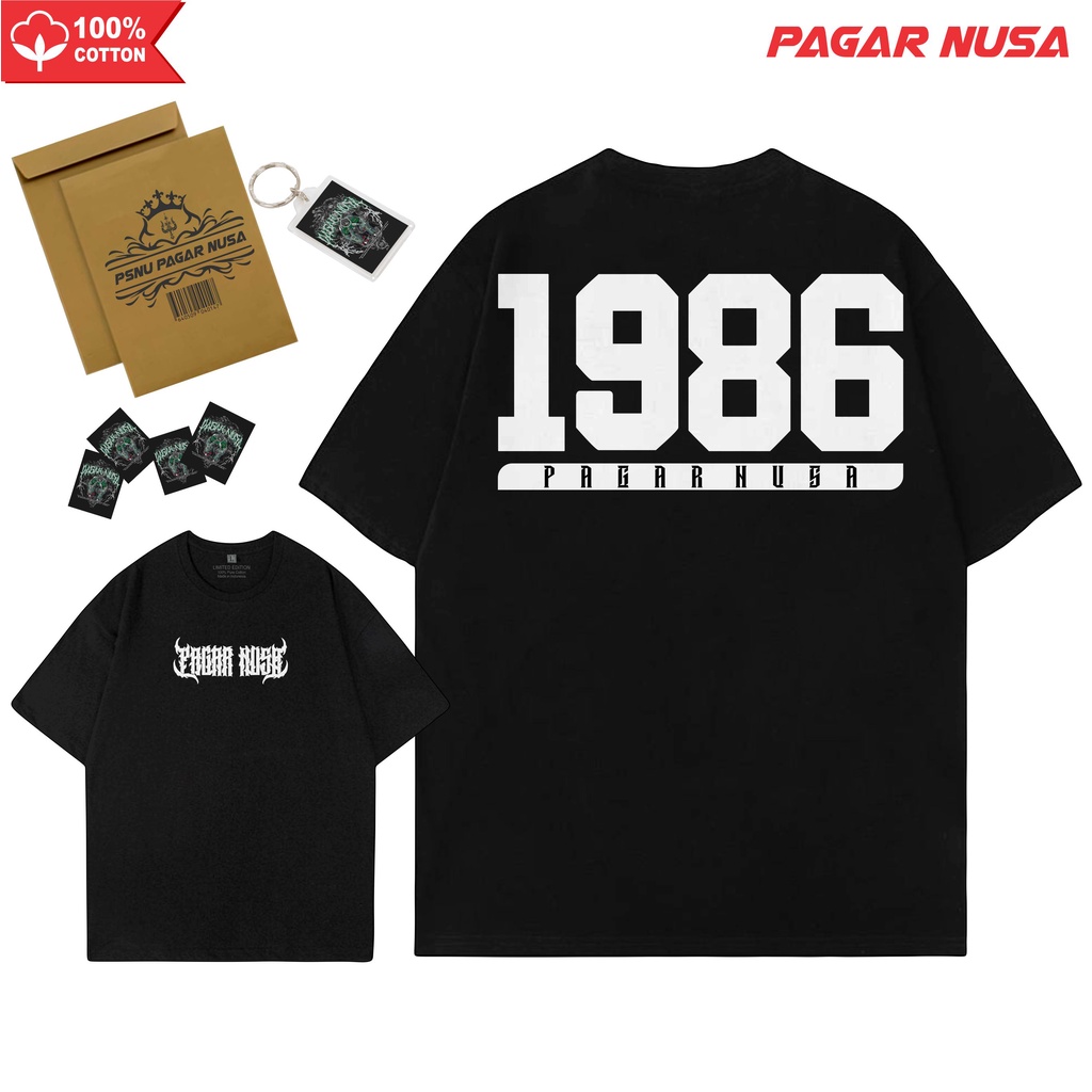 KAOS PAGAR NUSA PN 86 WHITE PN GASMI  SENYAPN GARAPN