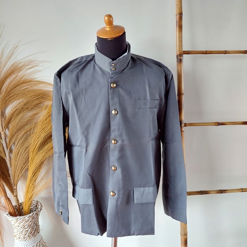 Basofi Sunda polos abu/Basofi silver kekinian