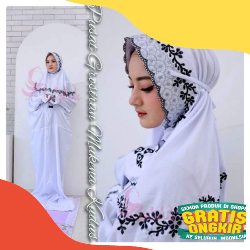 MUKENA POLINO EVATA TERUSAN MUKENA TERUSAN MUKENA SANTRI MUKENA REMAJA MUKENA SUTRA MOTIF INAYA, KIN