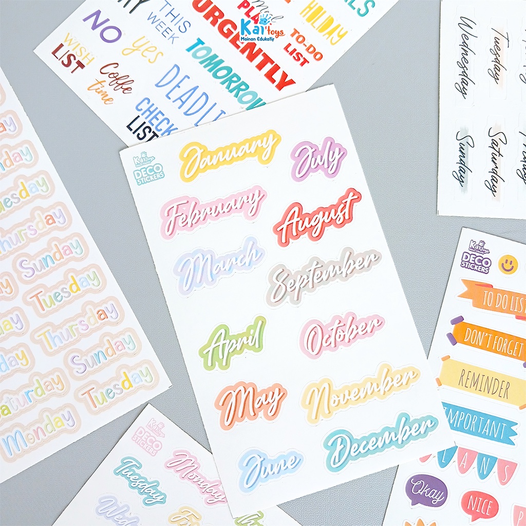 

Stiker Aesthetic / Sticker Deco Jurnal / Stiker Hari Bulan Todolist To do Emoji / Sticker Tumblr Dekorasi DIY Scrapbook Keyboard Bujo Bullet Journal