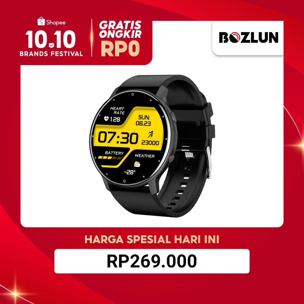 BOZLUN jam smartwatch pria original jam tangan running sport watch IP68 Tahan Air watch Android iOS 