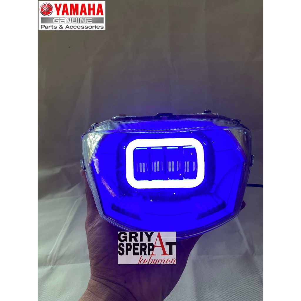 LAMPU DEPAN MIO J  LED 4 LENSA