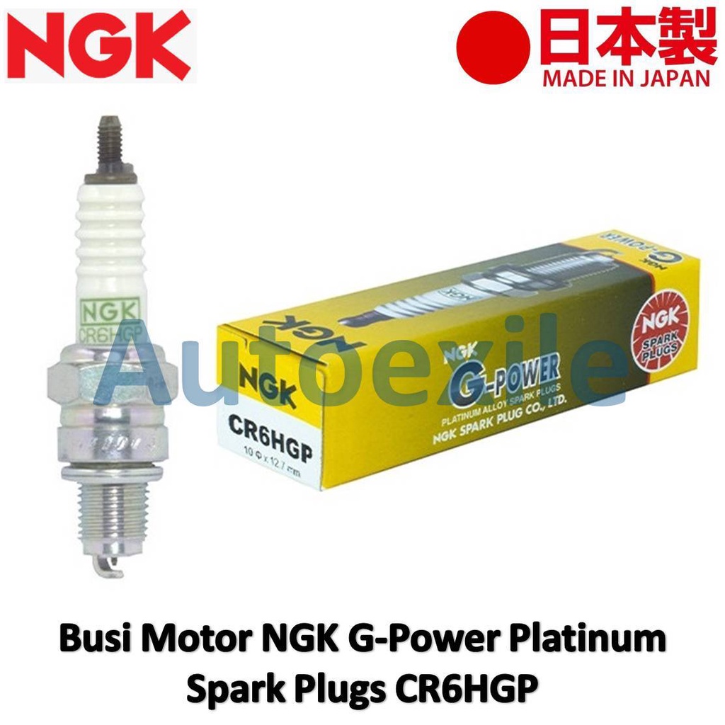 Busi Motor NGK G-Power Platinum CR6HGP Spark Plugs Fazzio Filano Fino Force FI Free Go Gear Jupiter 