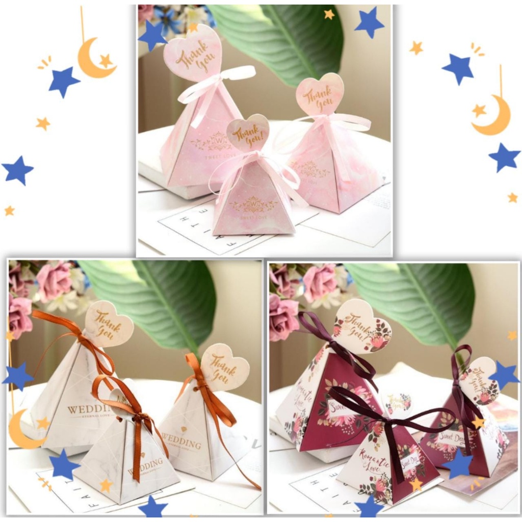 

(HOCANPARTY) KOTAK PERMEN KOTAK KADO SOURVENIR COKELAT BOX MINGLE TEA PAI SANGJIT WEDDING KADO DEKORASI PESTA PLUS PITA DAN HAG TAG THANK YOU