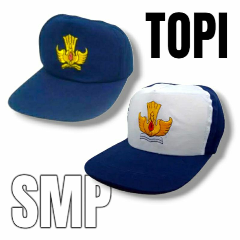 

Topi SMP Sekolah Bordir anak laki perempuan