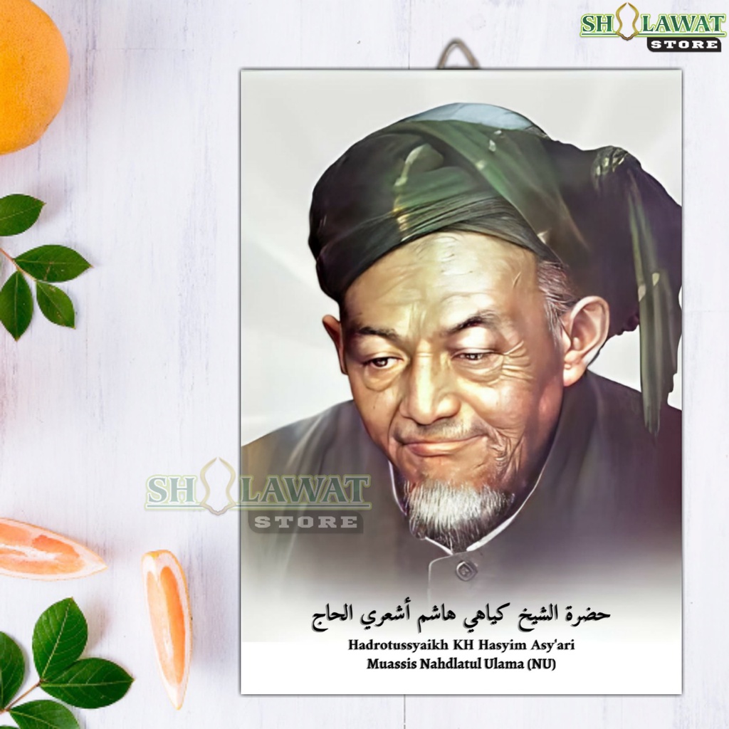 Poster Mbah Hasyim Asyari / Poster KH Hasyim Asyari / Poster Ulama dan Habaib / Wall Decor Mbah Hasy