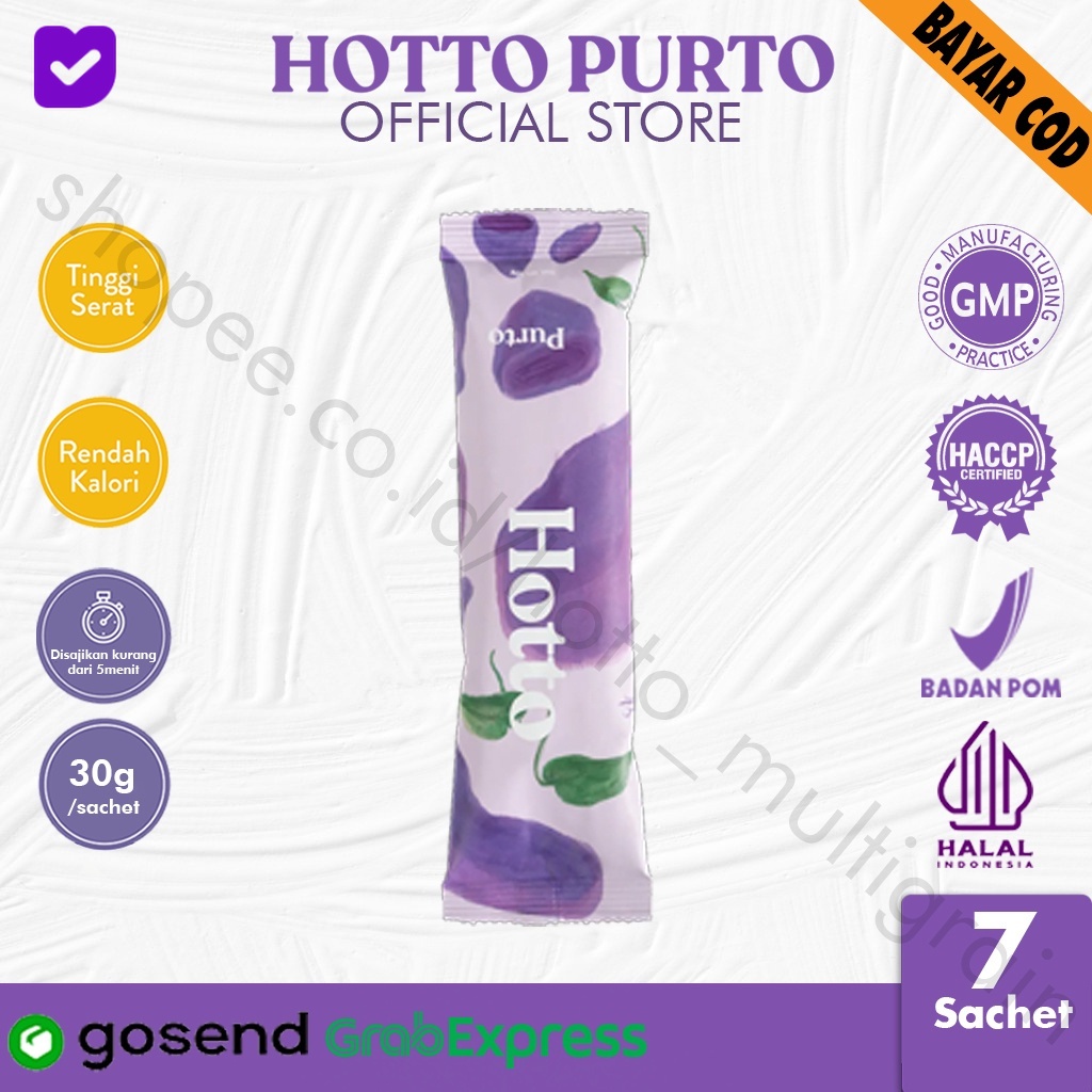 

Hotto Purto Multigrain with Purple Potato 1 Pouch (16 Sachet) Halal Hokto kartika2411 jakarta