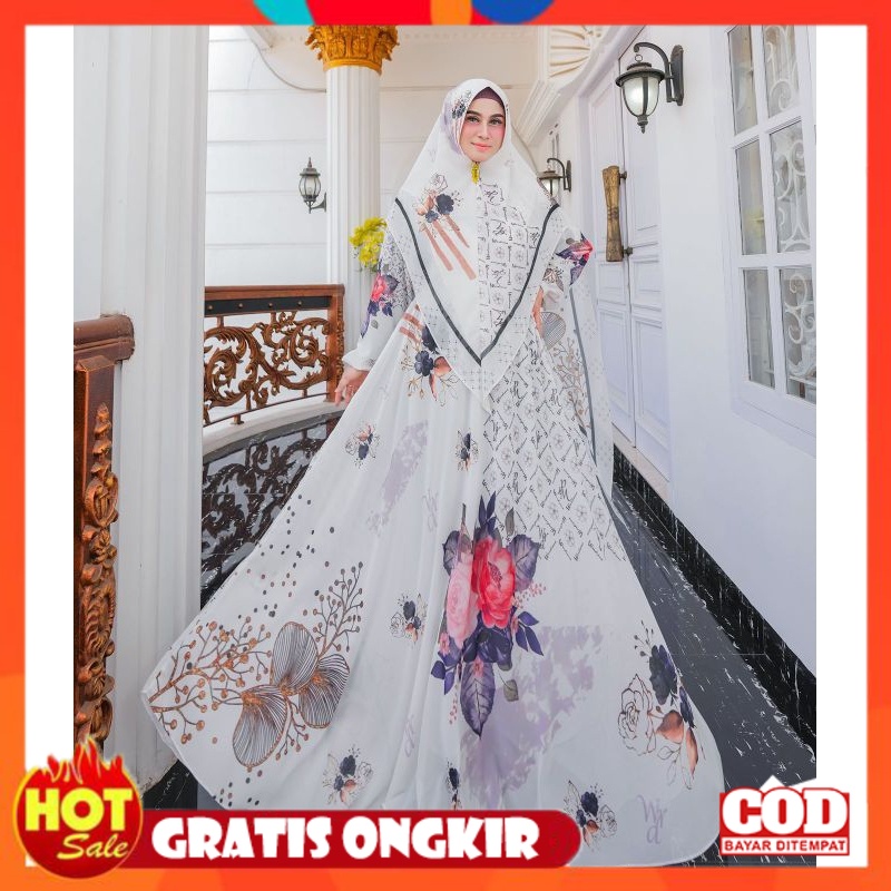 KAIN ADEM HALUS TEBAL / GAMIS SYARI FULL CERUTY PRINTING BY WARDIANA