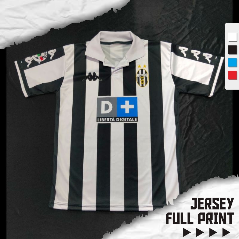 Jersey Juventus 1998 Retro Full Printing Custom