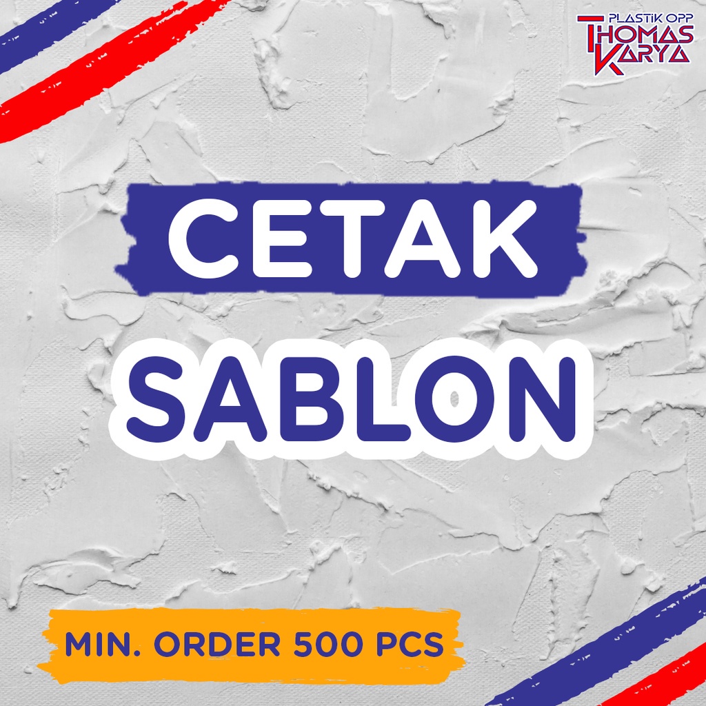 [JASA CETAK SAJA] Sablon Plastik OPP Roti Baju Kantong Kresek HD Box Custom Brand Merk Logo