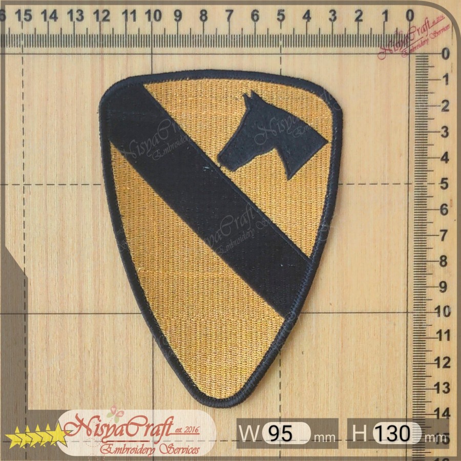 Bordir Bordir NCEP0101-0051 US ARMY 1st Cavalry Division | CAVALRY | Shoulder Sleeve Insignia (SSI) 