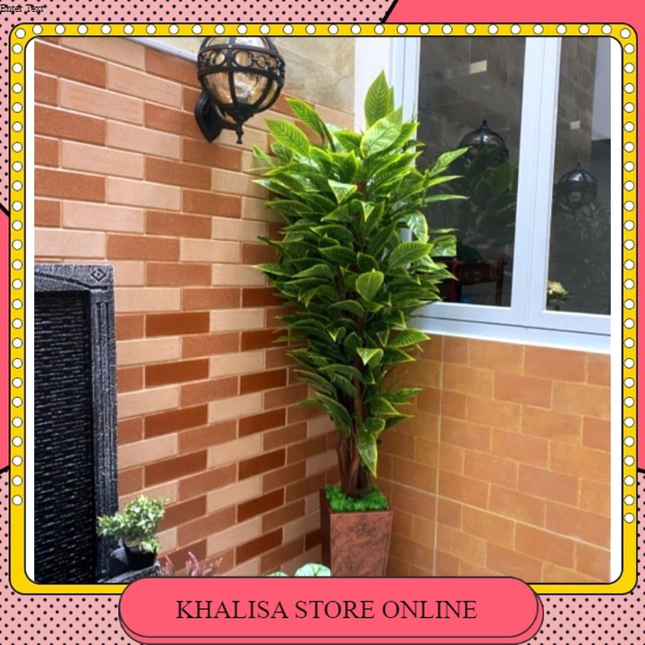 Pohon hias mangga artificial 150CM besar jumbo sudut + pot