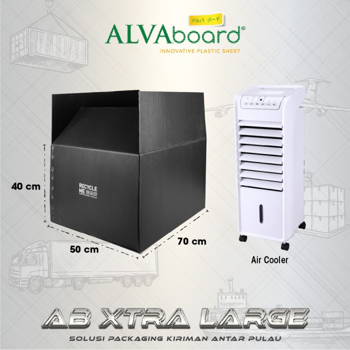 Terlaris ✨-Kardus ALVAboard XL (Heavy Duty), Box Besar, Ukuran 70x50x40 Cm - AB XL Polos
