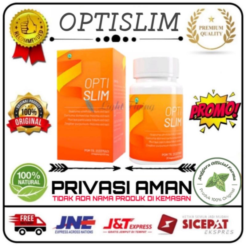 Optislim asli obat pelangsing badan / tubuh alami