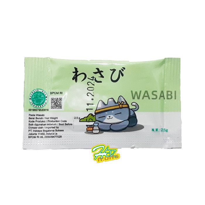 

Wasabi Sachet 2,5 gram Halal - 1 Pcs