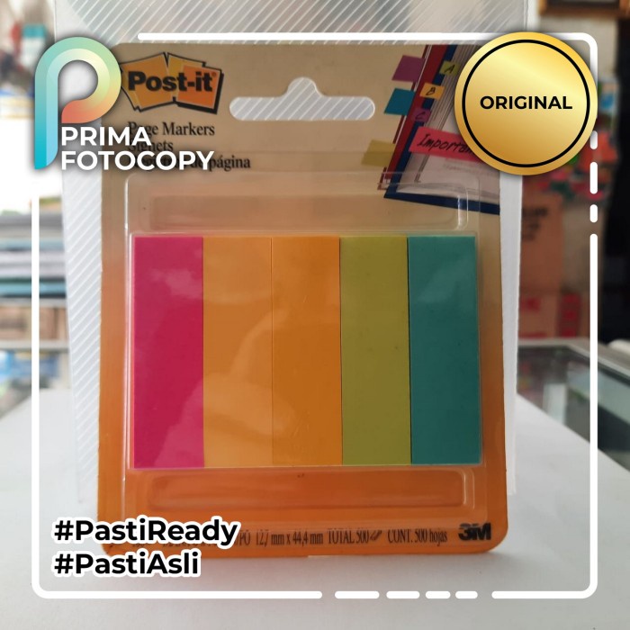 

Sticky Note Post It Memo Stik Kecil 12.7mm x 44mm isi 500pcs Original 3M