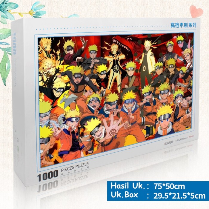 Puzzle Jigsaw 1000 pcs kayu Uk.70 x 50cm - Naruto