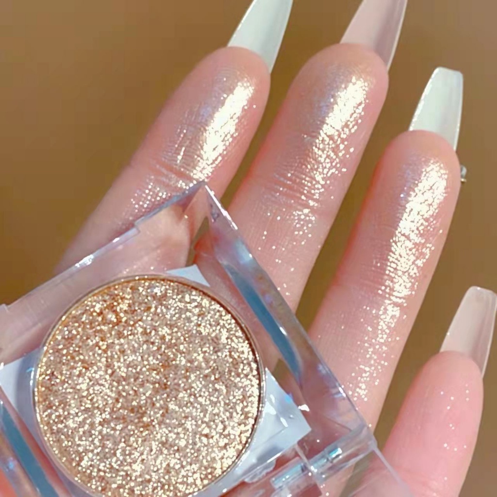 Eyeshadow Glitter Highlighter Contour Bronzer Pearlescent Eye Shadow Long-Lasting
