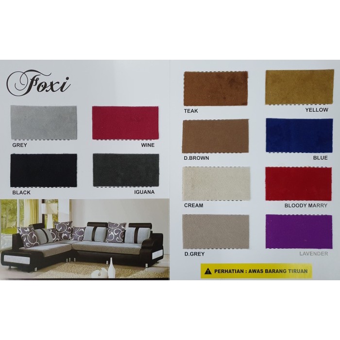 KAIN BLUDRU / BELUDRU / VELVET / KAIN POLOS GLOSS - FOXI BAHAN SOFA