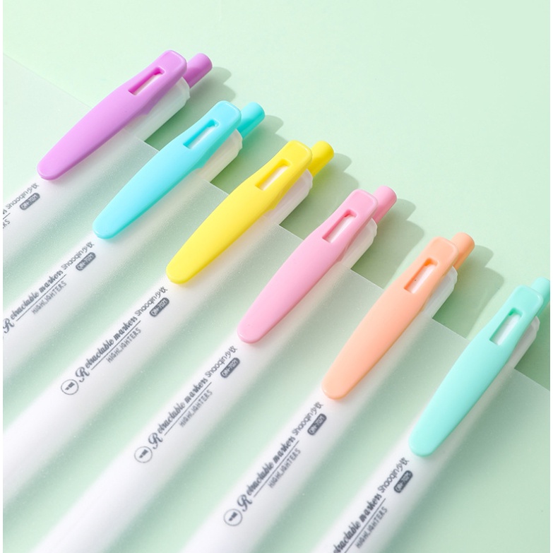 

ZT Press Highlighter / Highlighter Cetit warna Pastel Macaron 6 warna