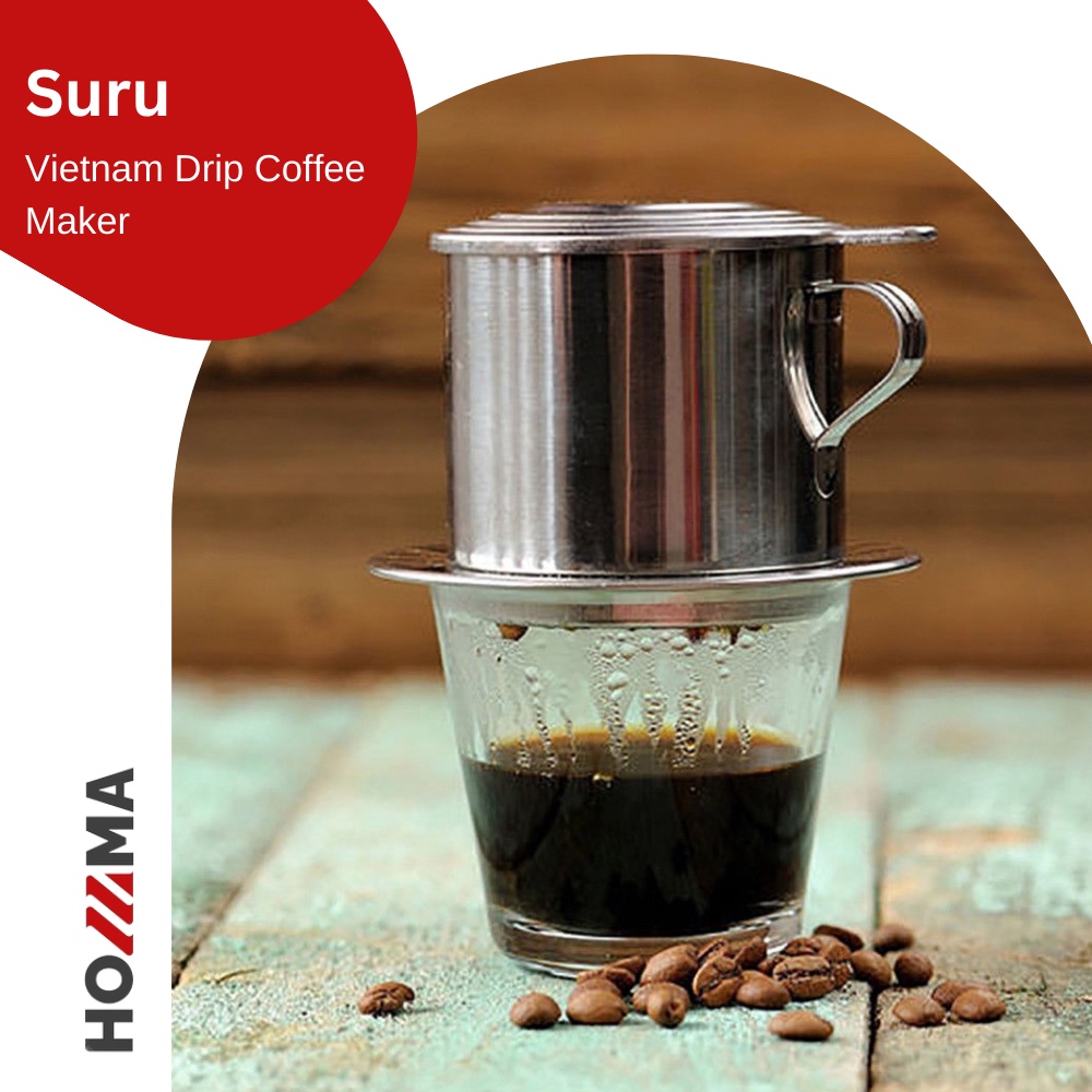 Vietnam Drip Coffee Maker Filter Penyaring Kopi Alat Membuat Kopi Tanpa Ampas Saringan Kopi Stainles