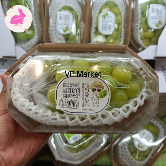 

Anggur Shine Muscat Korea 450g | Pack | Anggur Muscat Premium